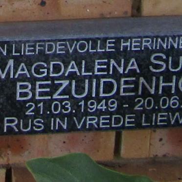 BEZUIDENHOUT Magdalena Susanna 1949-
