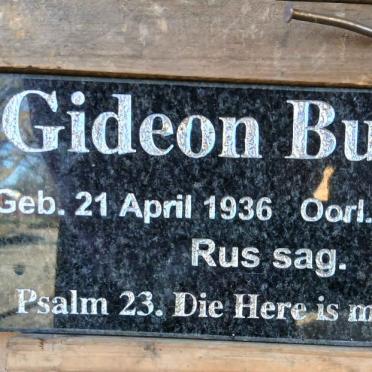 BURGER Gideon 1936-2025
