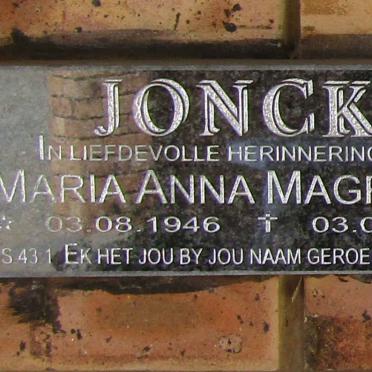 JONCK Maria Anna Magrieta 1946-2024
