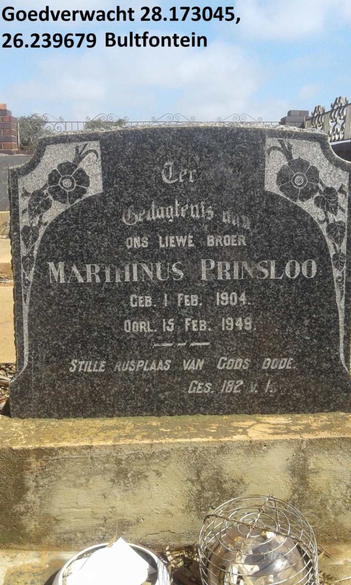 PRINSLOO Marthinus 1904-1949