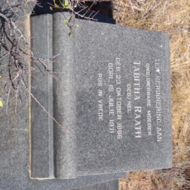 RAATH Tabitha nee NEL 1886-1971