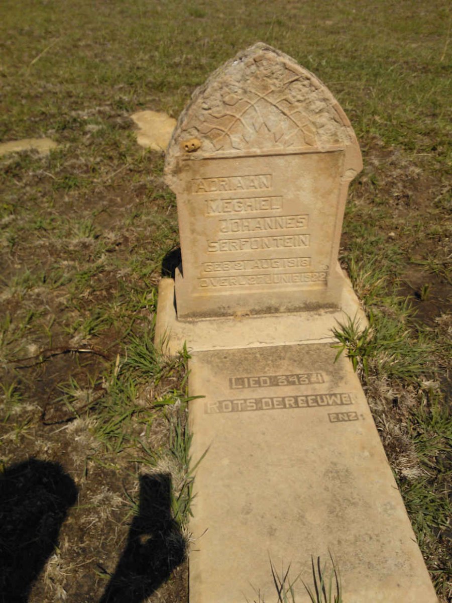 SERFONTEIN Adriaan Mechiel Johannes 1918-1922