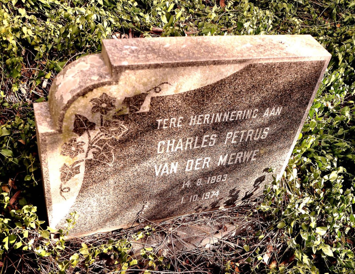 MERWE Charles Petrus, van der 1883-1974