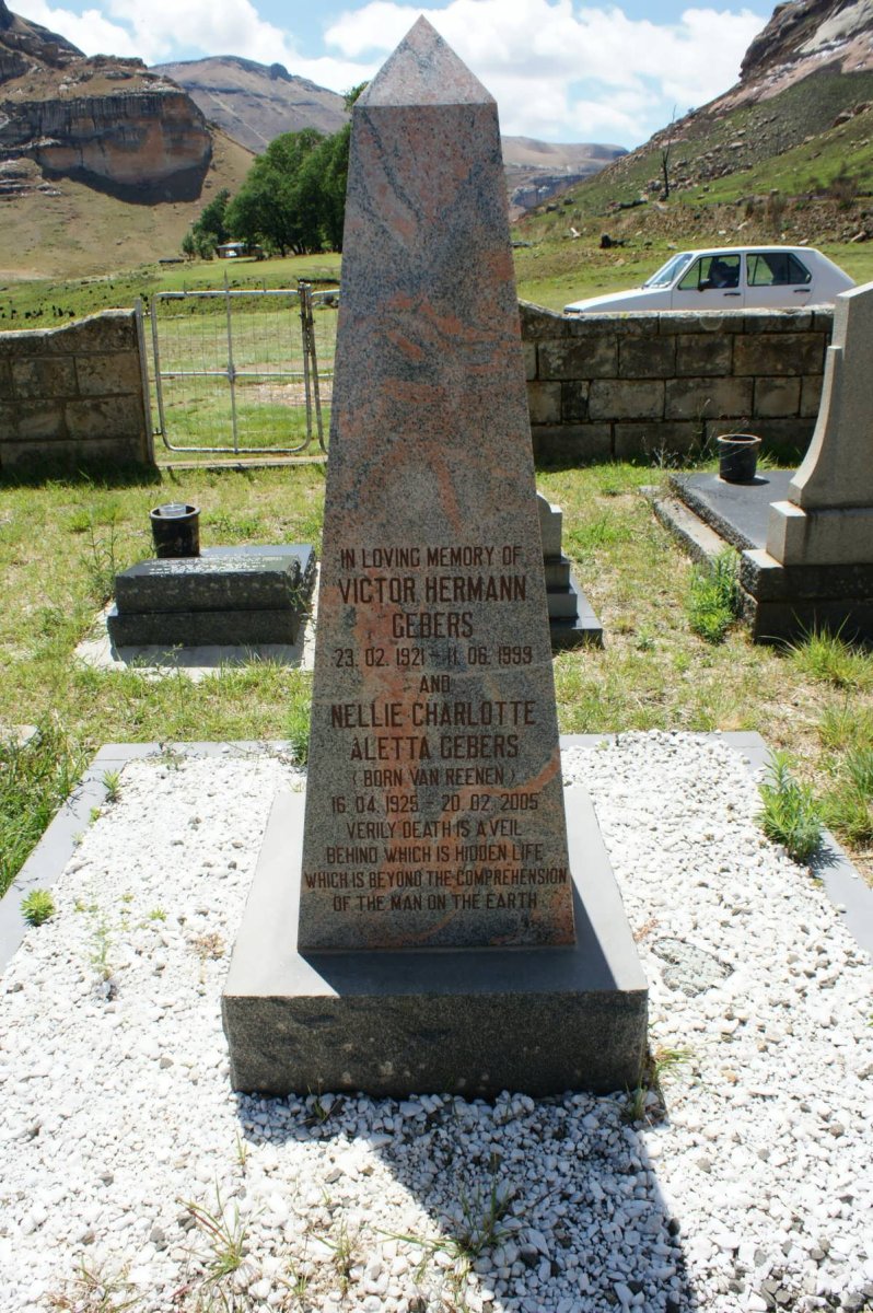 GEBERS Victor Hermann 1921-1999 &amp; Nellie Charlotte Aletta VAN REENEN 1925-2005