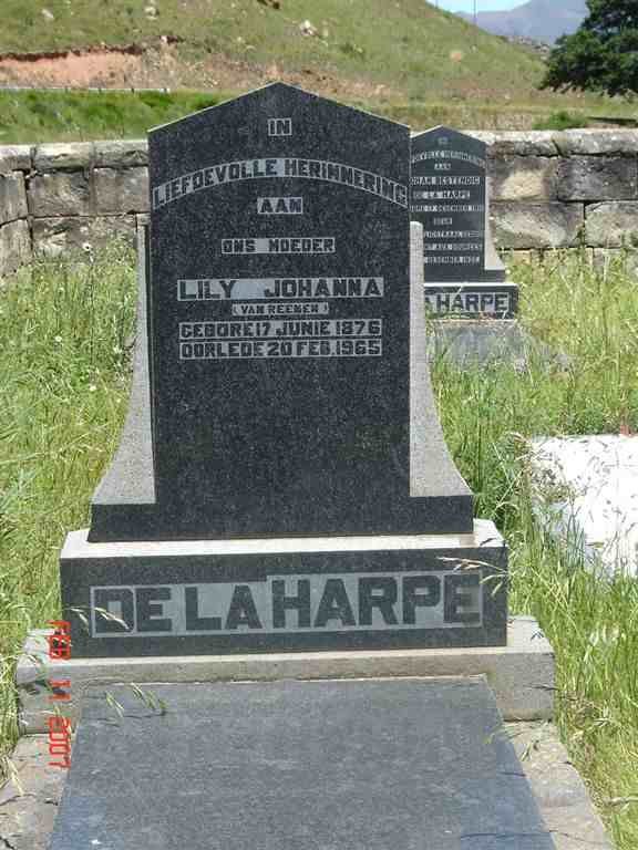 HARPE Lily Johanna, de la nee VAN REENEN 1876-1965