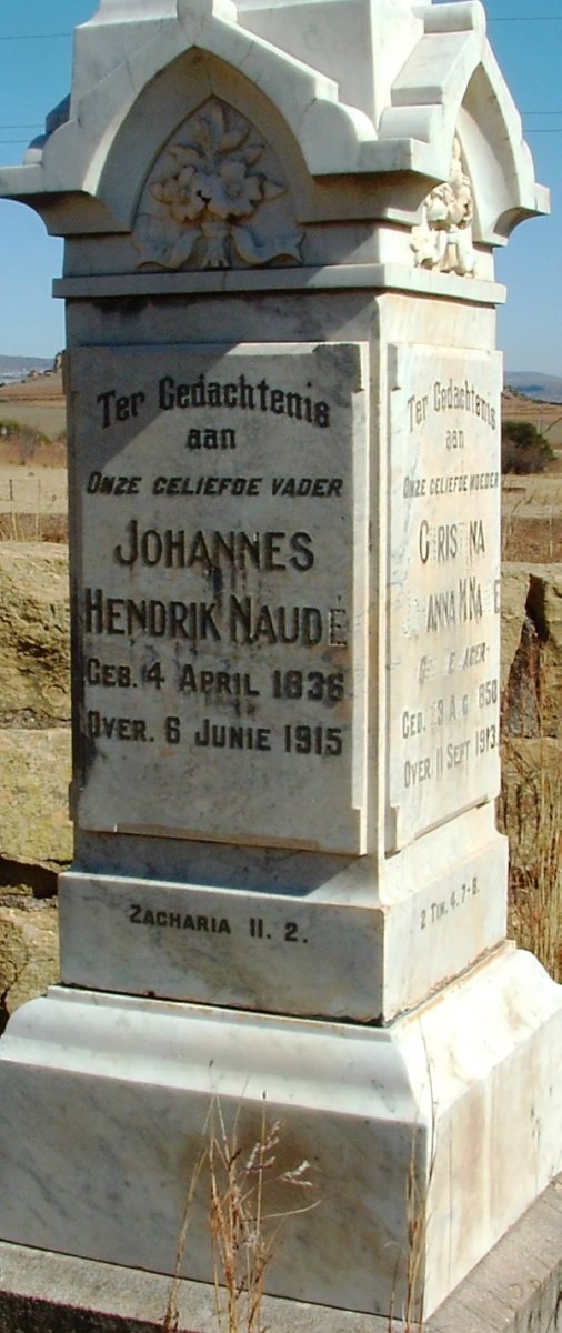 NAUDE Johannes Hendrik 1836-1915