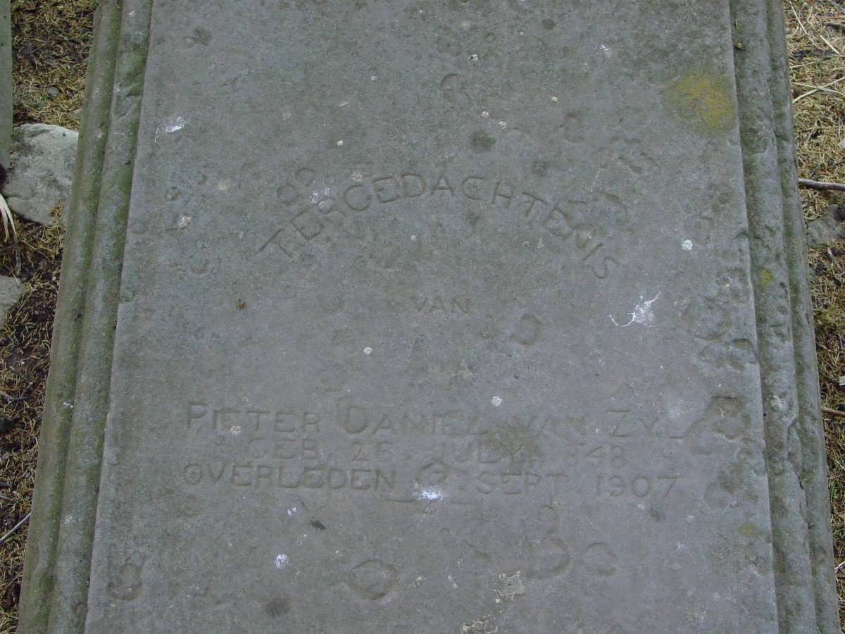 ZYL Pieter Daniel, van 1848-1907