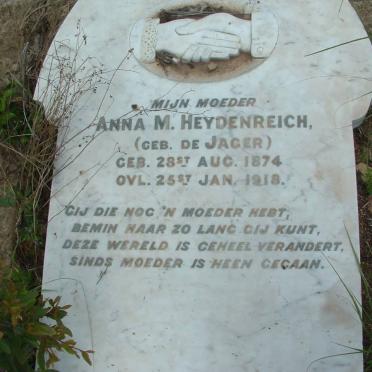 HEYDENREICH Anna M. nee DE JAGER 1874-1918
