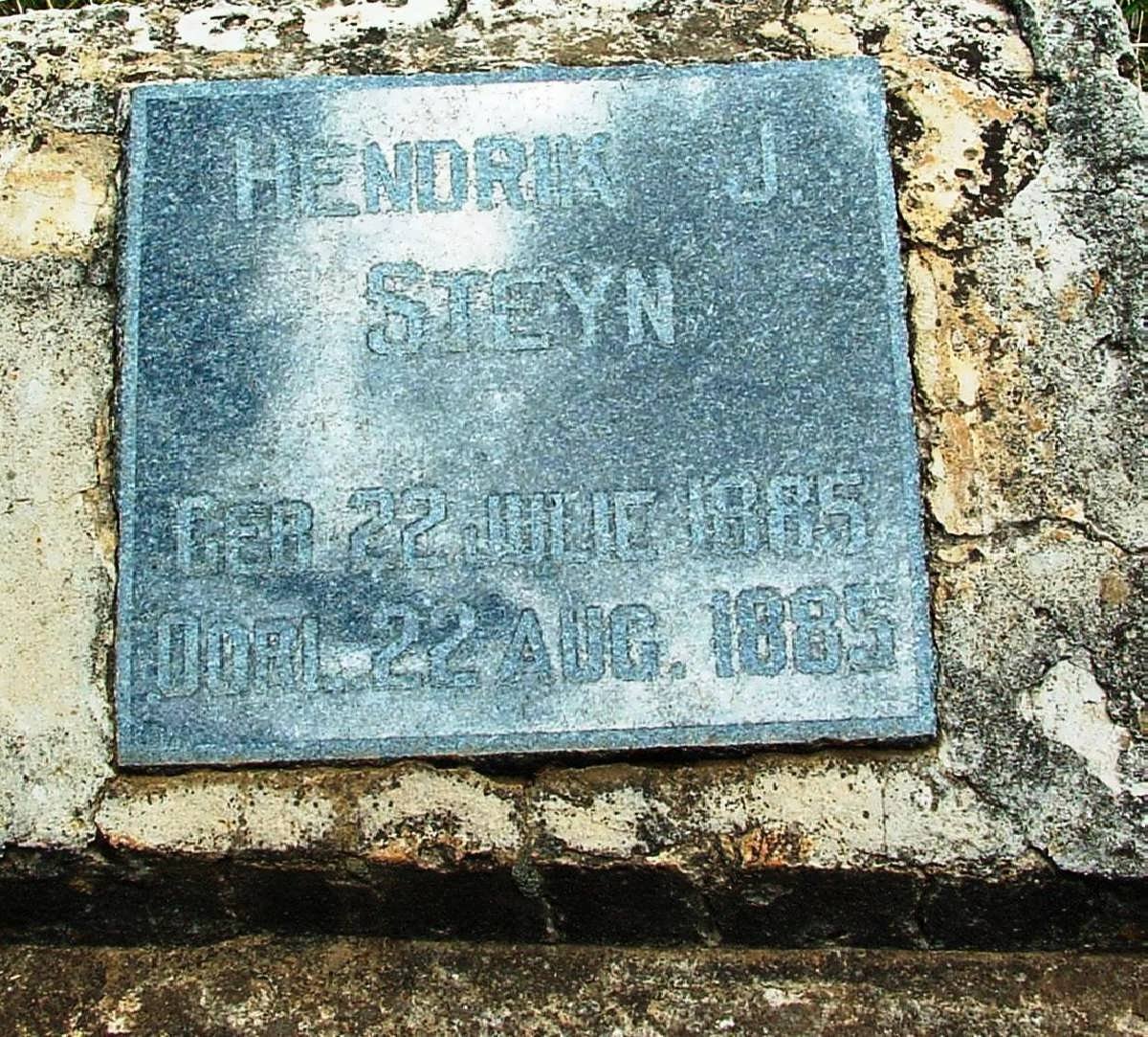 STEYN Hendrik J. 1885-1885