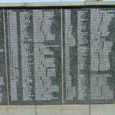 05. Bethulie Concentration camp list of names