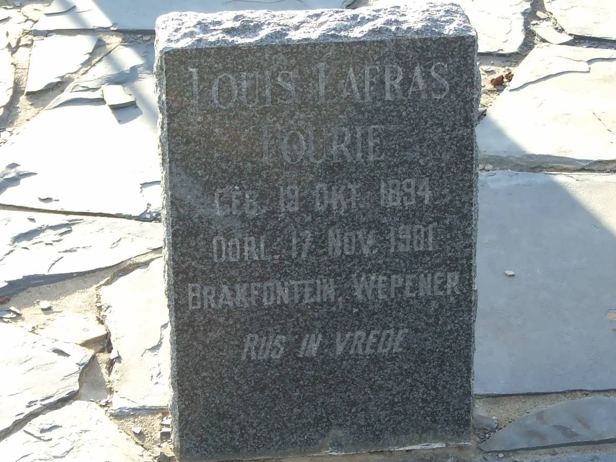 FOURIE Louis Lafras 1894-1901