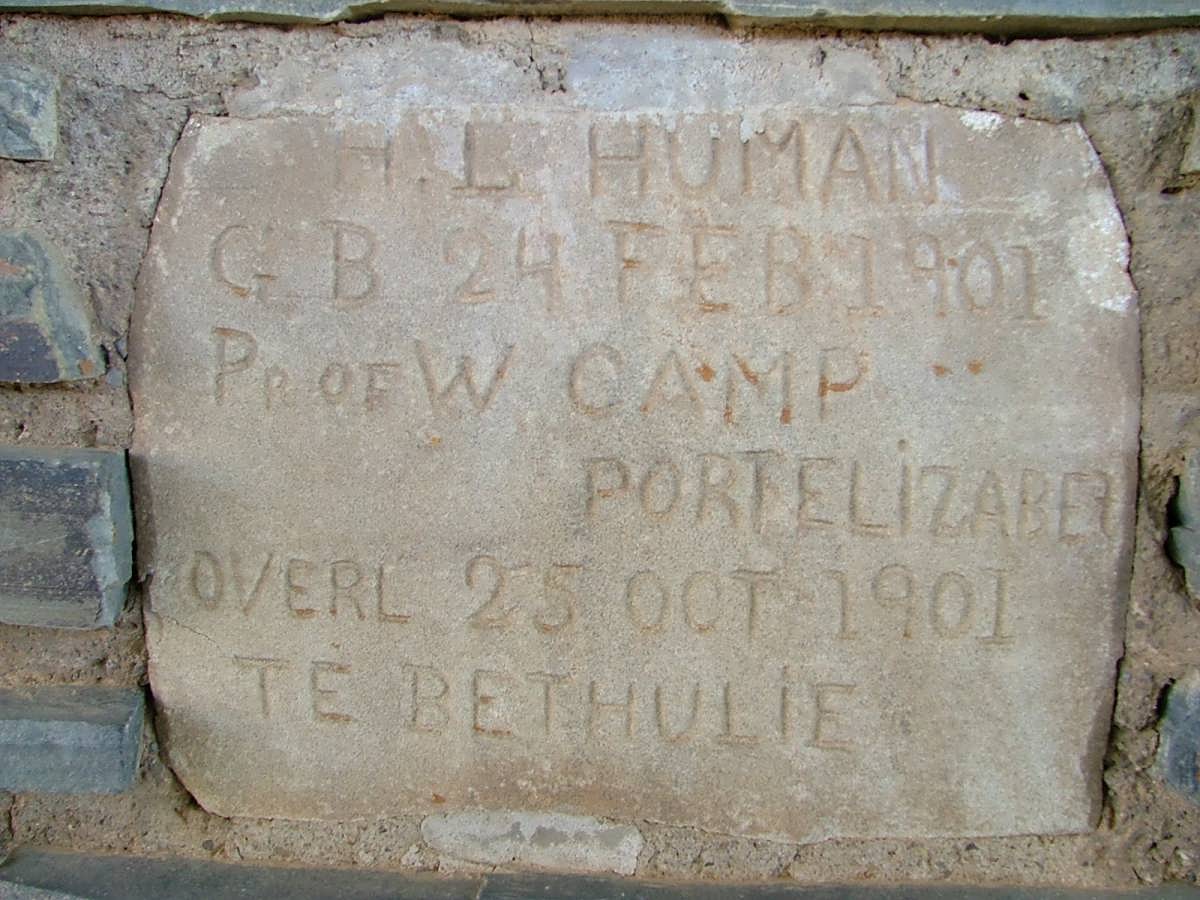 HUMAN H.L. 1901-1901