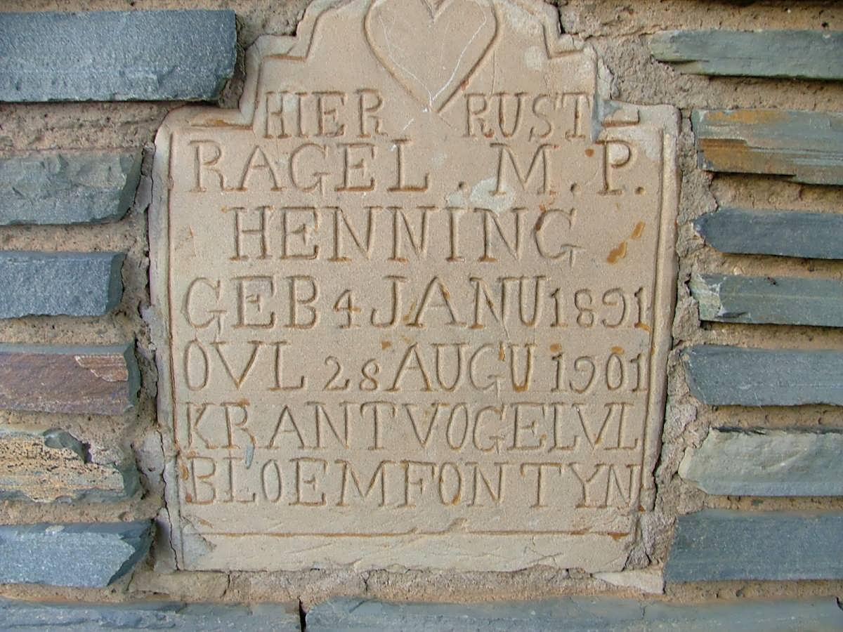 HENNING Ragel M.P. 1891-1901