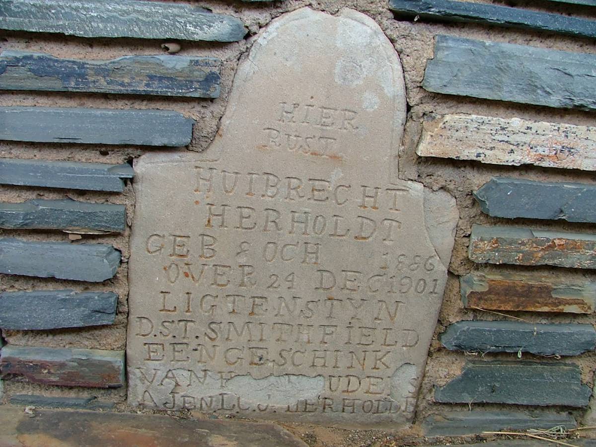 HERHOLDT Huibrecht 1886-1901