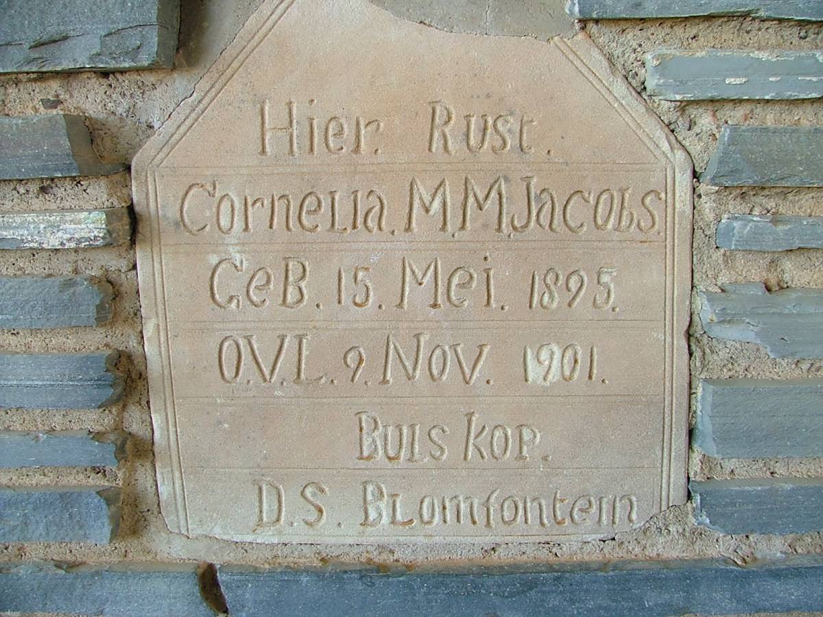 JACOBS Cornelia M.M. 1895-1901