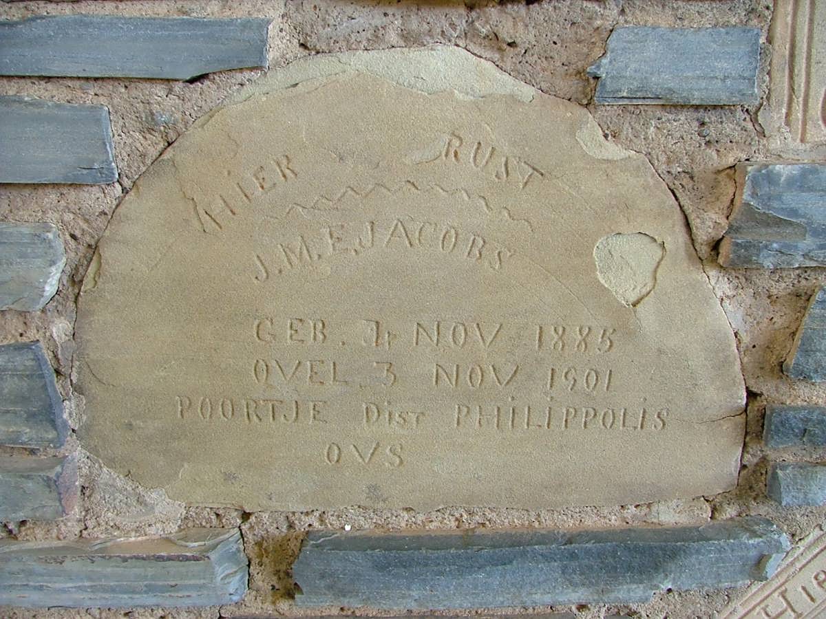 JACOBS J.M.E. 1885-1901