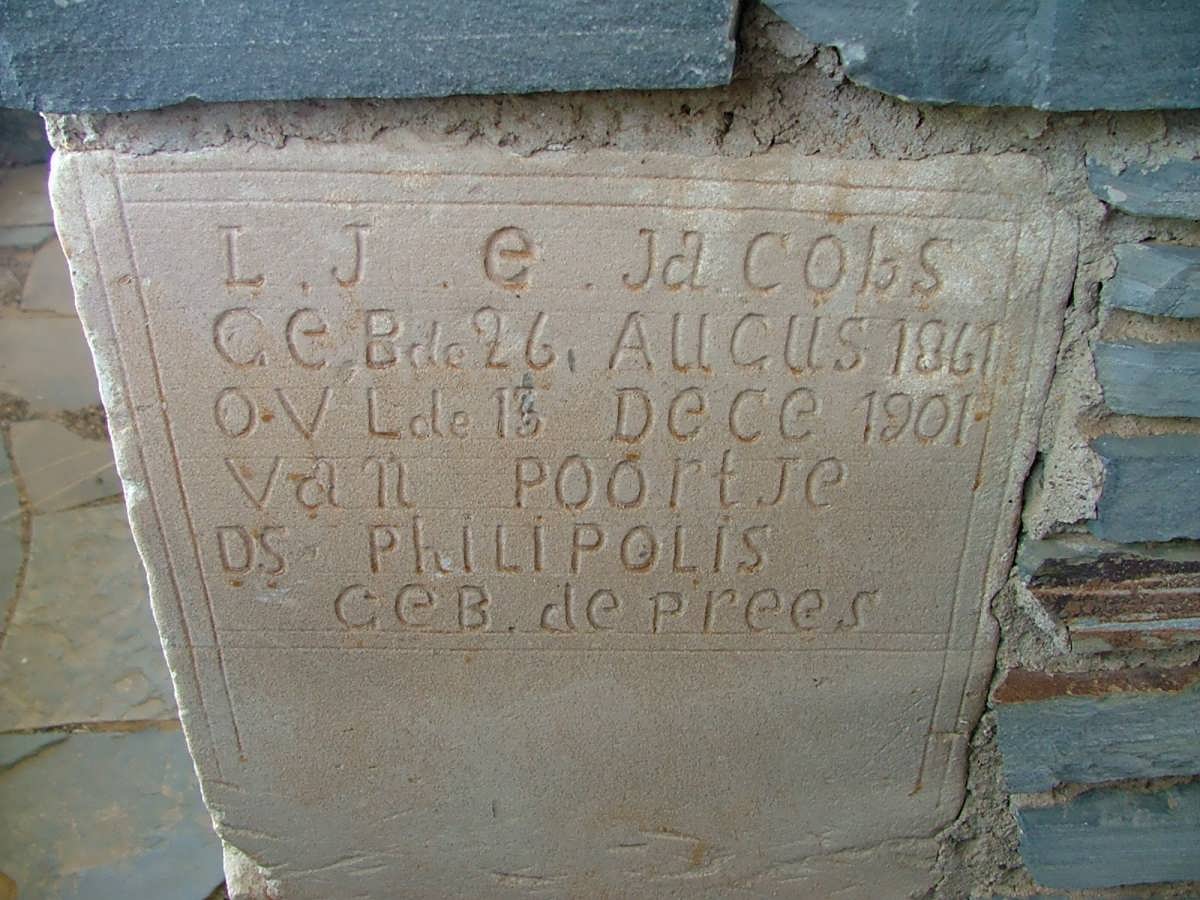 JACOBS L.J.E., nee Du PREEZ 1861-1901
