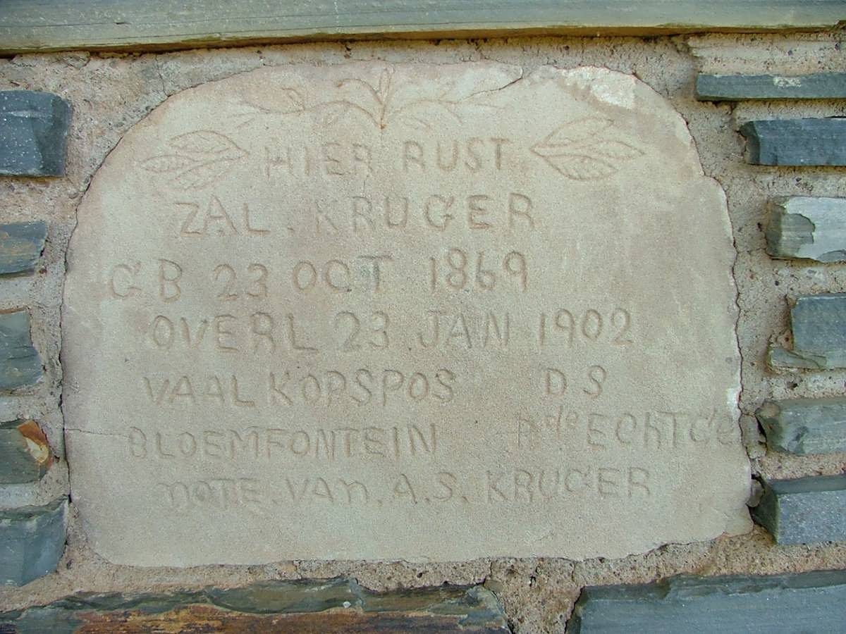 KRUGER Z.A.L. 1869-1902