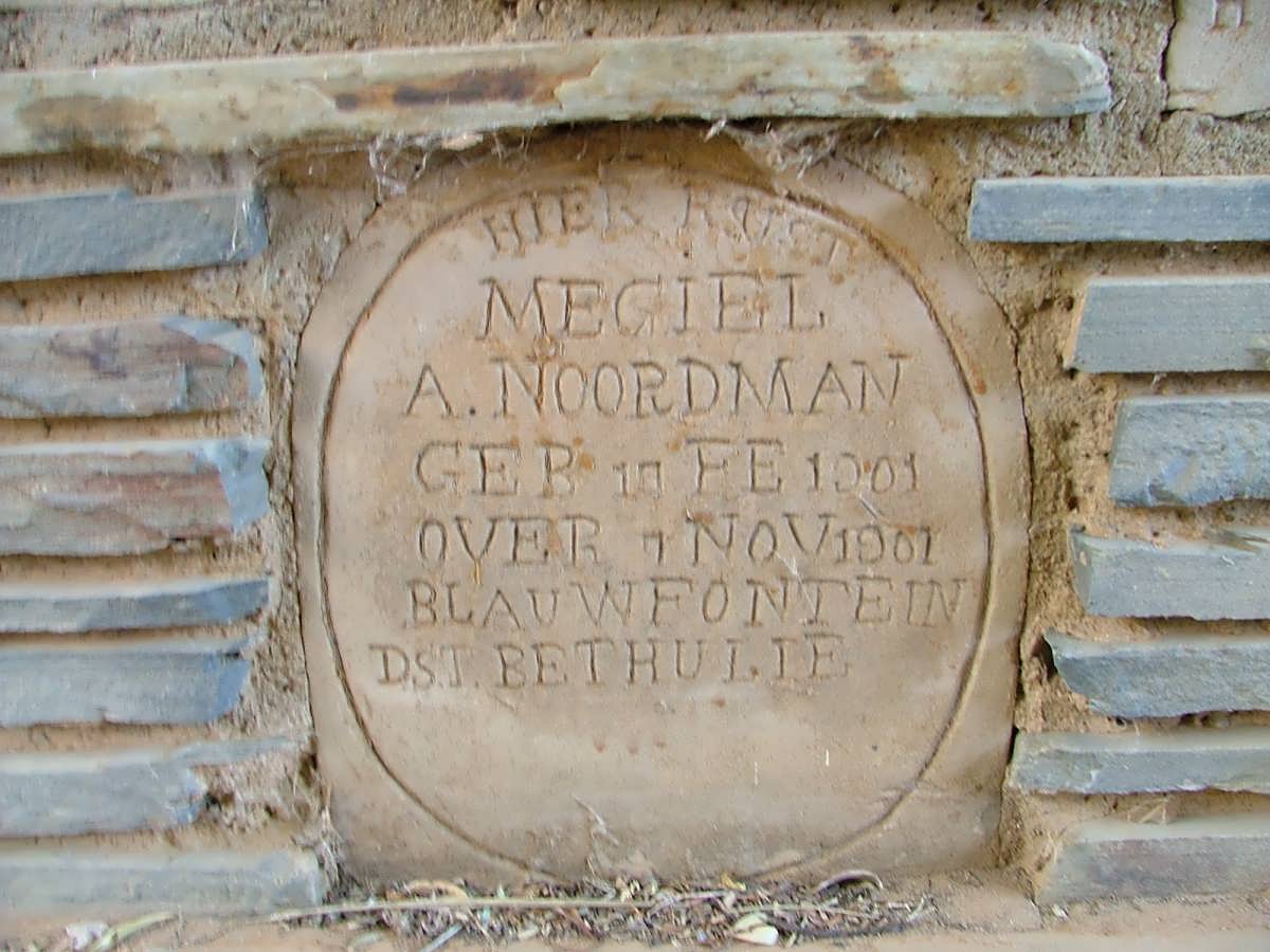 NOORDMAN Megiel A. 1901-1901