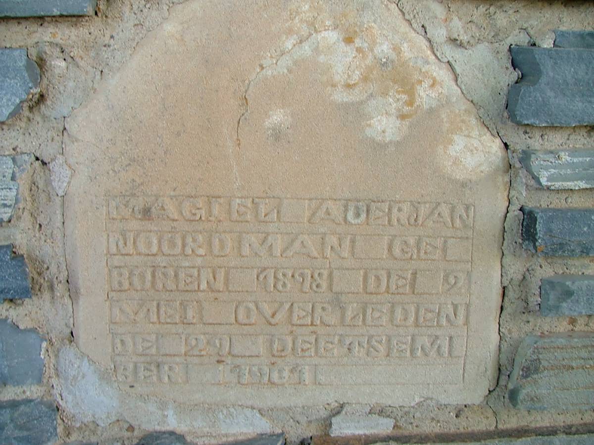 NOORDMAN Magiel Aderjan 1898-1901