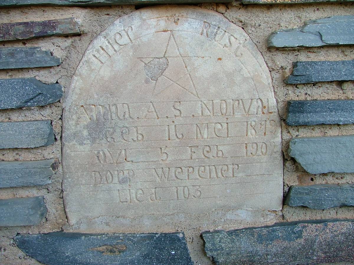 NORVAL Anna A.S. 1879-1902