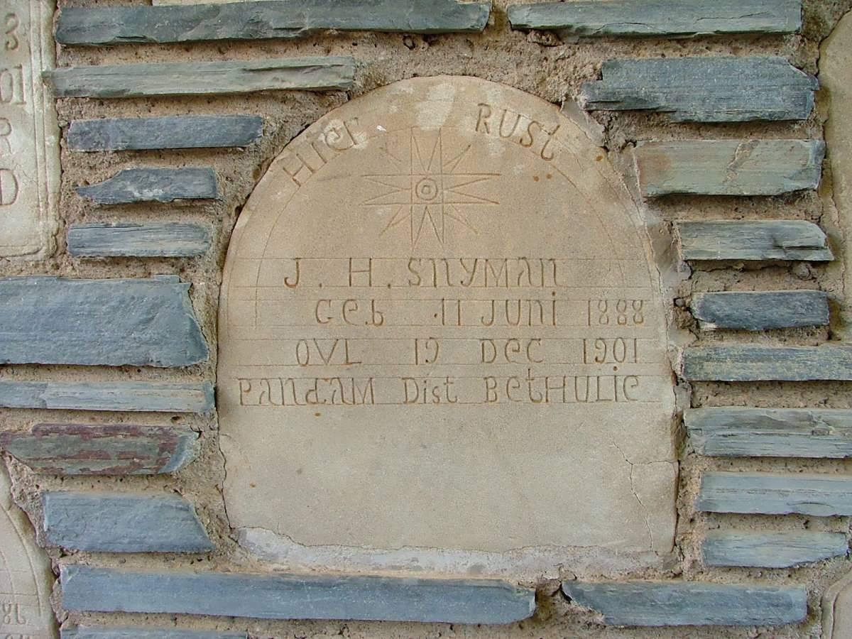 SNYMAN J.H. 1888-1901