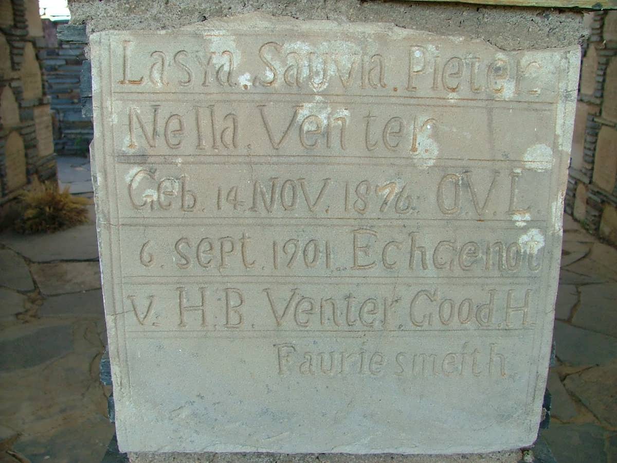 VENTER Lasya Sauva Pieternella 1876-1901