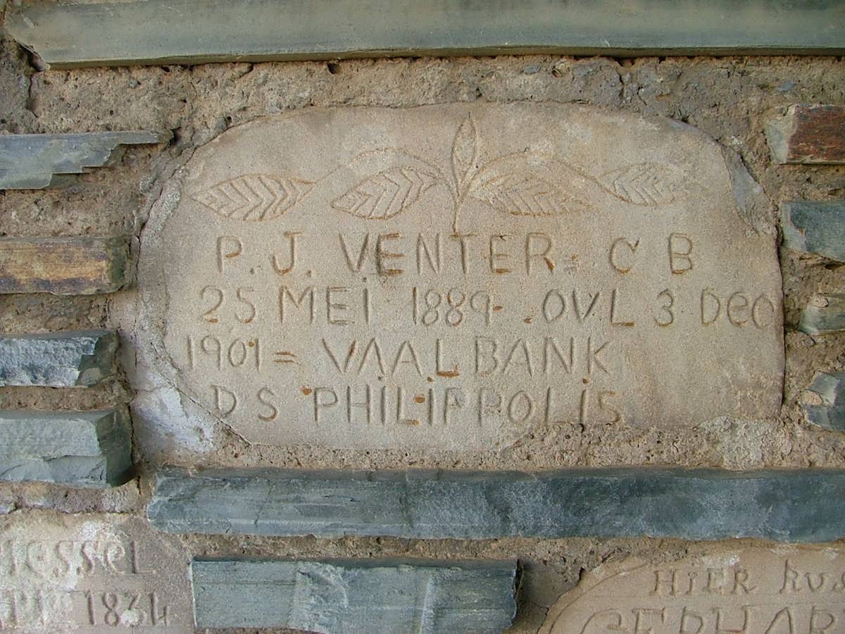 VENTER P.J. 1889-1901