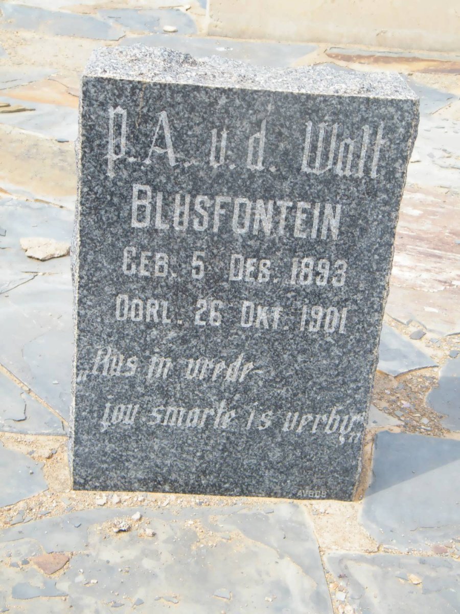 WALT P.A., v.d. 1893-1901