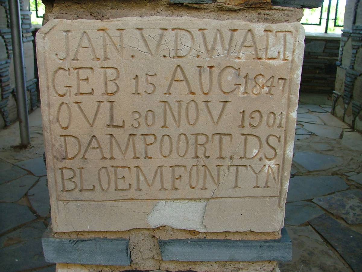 WALT Jan., v.d. 1847-1901