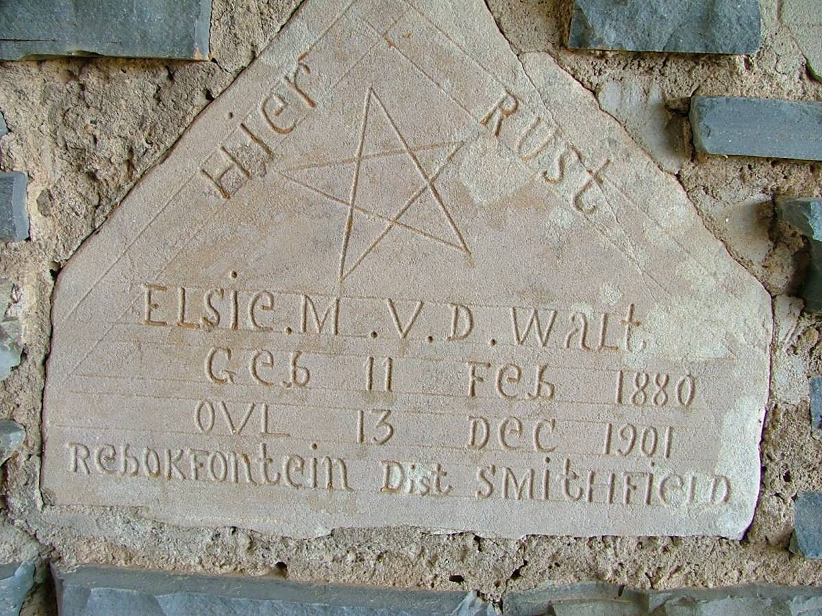 WALT Elsie M., v.d. 1880-1901