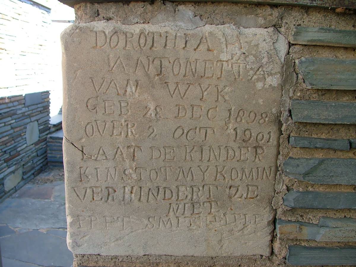 WYK Dorothea Antonetta, van 1898-1901