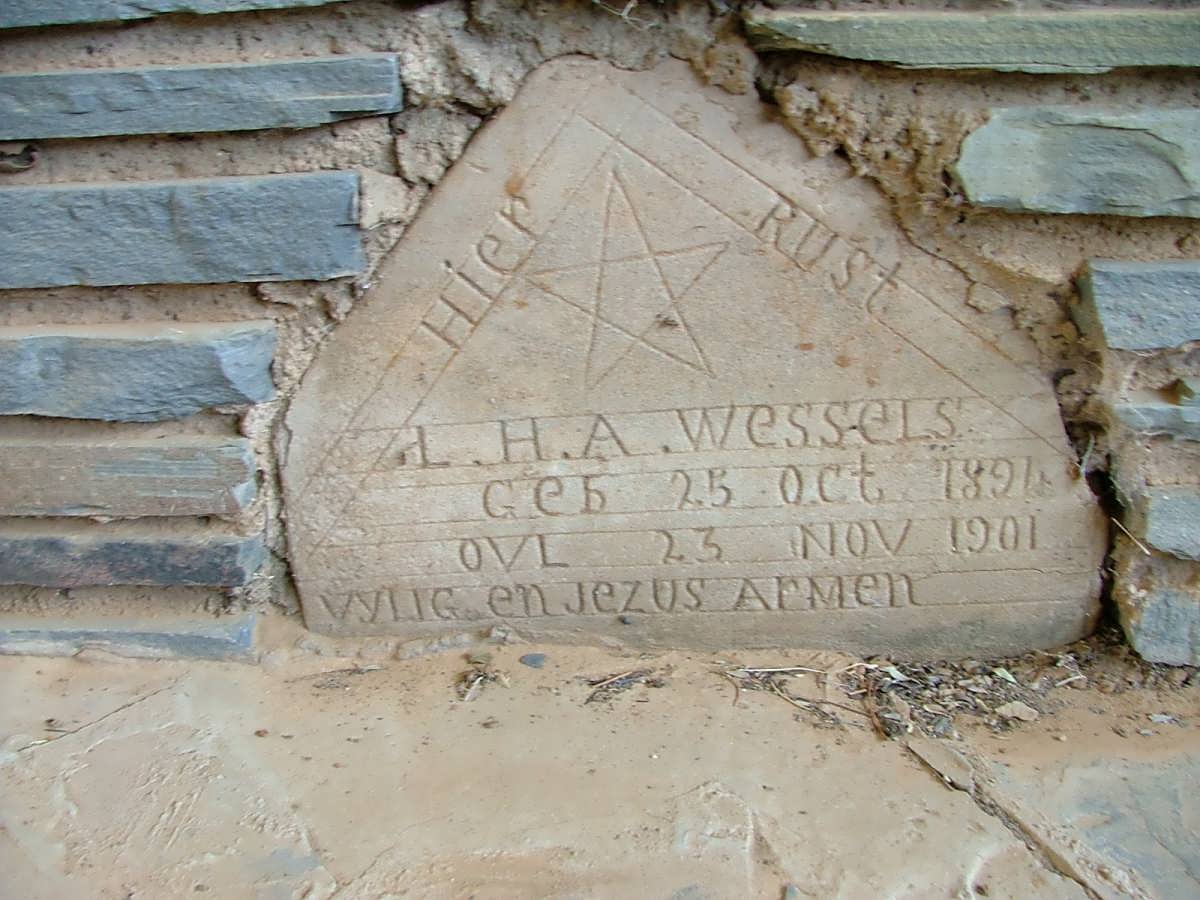 WESSELS L.H.A. 1894-1901