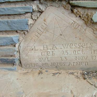 WESSELS L.H.A. 1894-1901