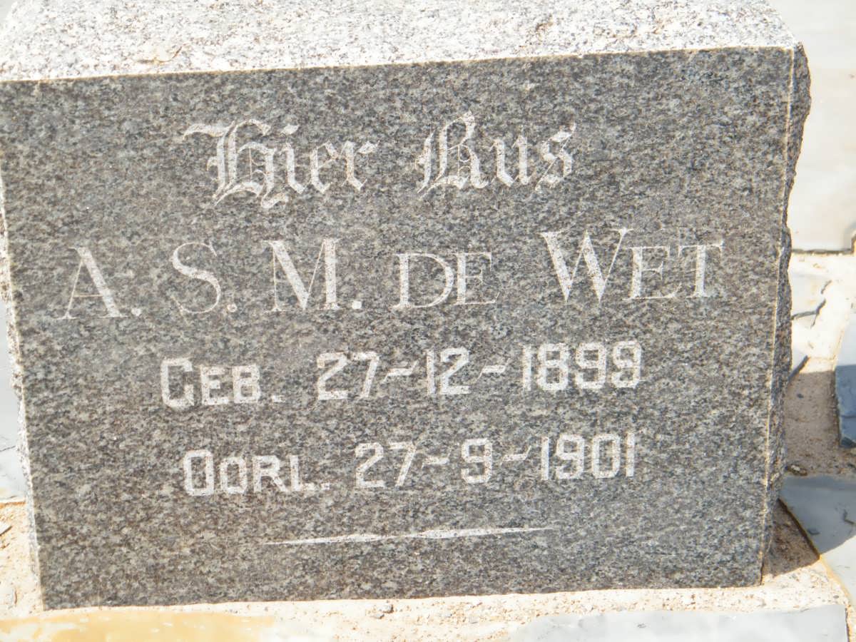 WET A.S.M., de 1899-1901