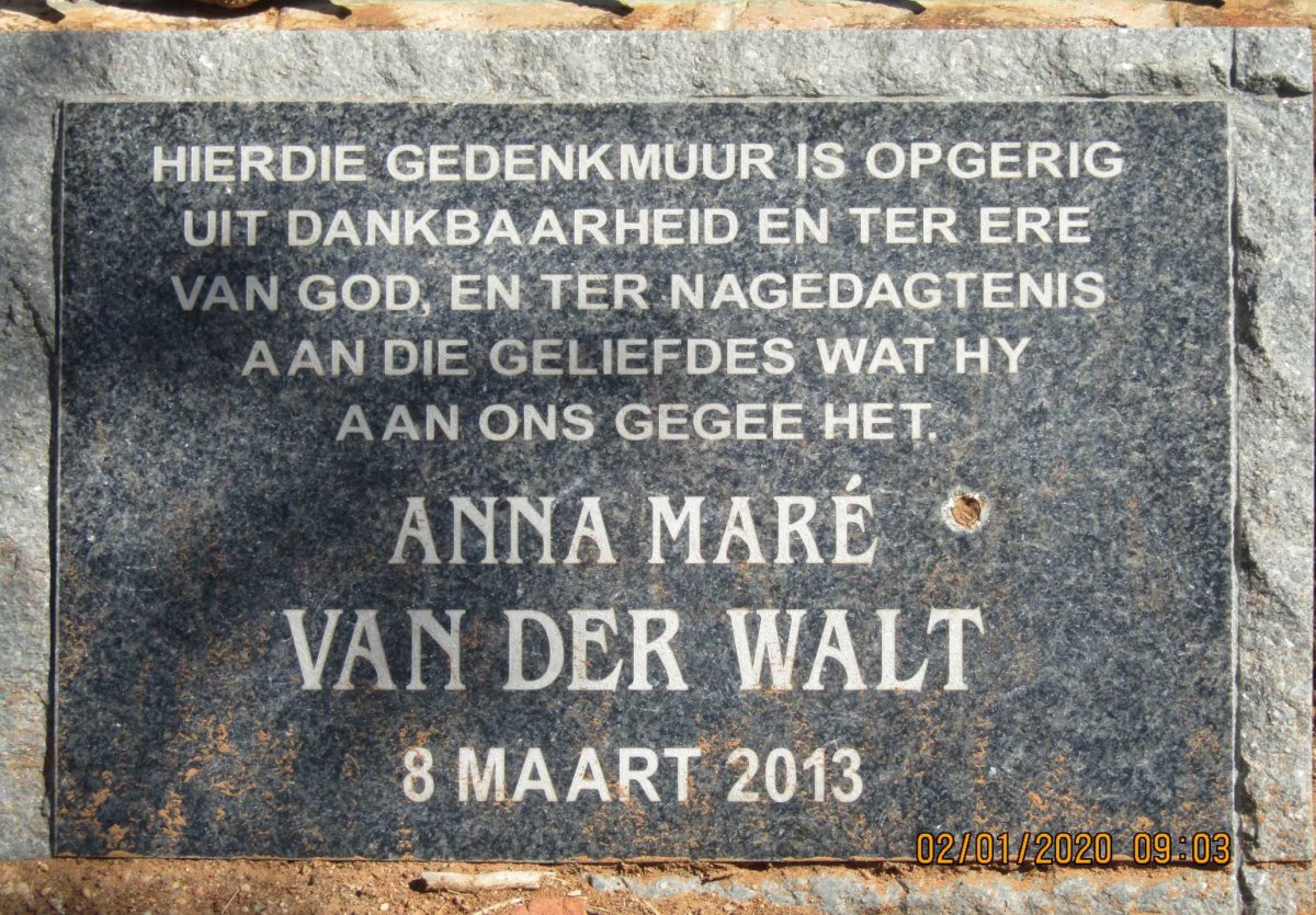 2. Gedenkplaat