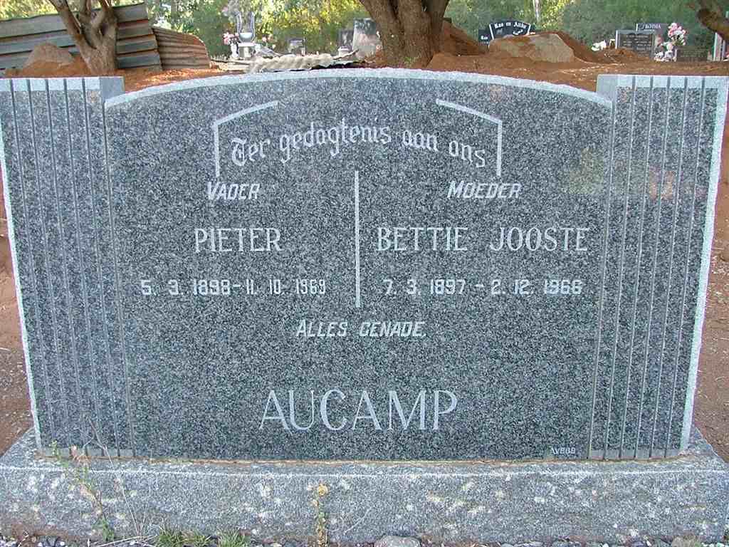 AUCAMP Pieter 1898-1969 &amp; Bettie JOOSTE 1897-1966
