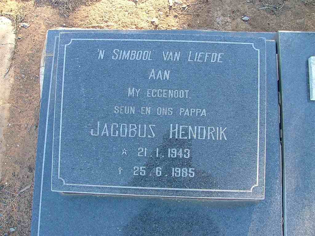 BOTHA Jacobus Hendrik 1943-1985