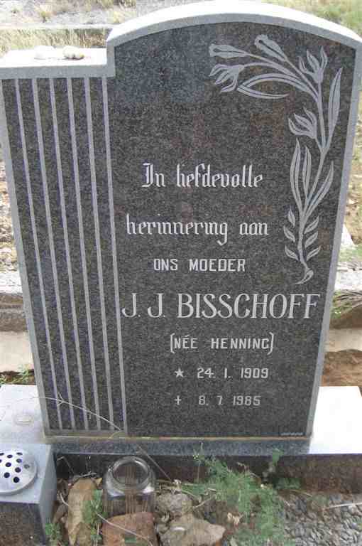 BISSCHOFF J.J. nee HENNING 1909-1985