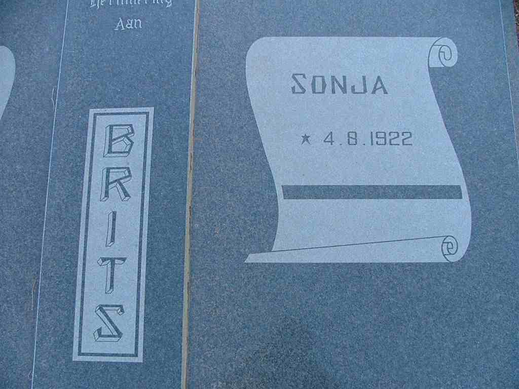 BRITS Sonja 1922-
