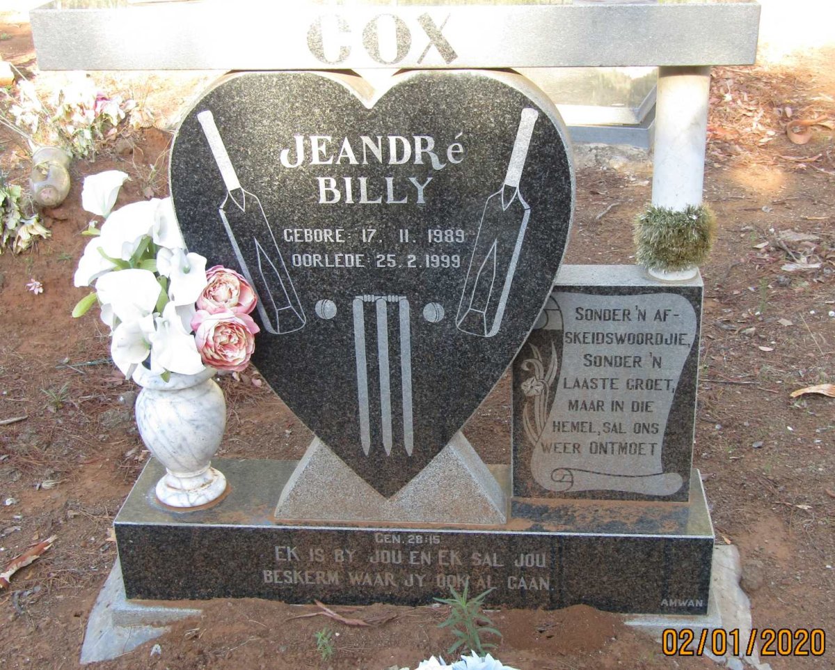 COX Jeandre Billy 1989-1999