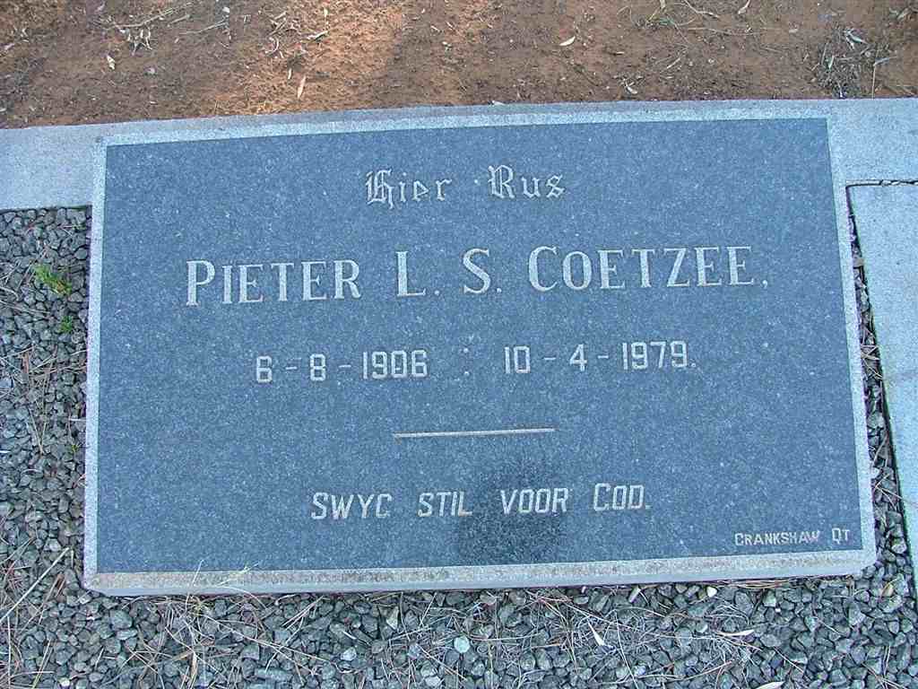 COETZEE Pieter L.S. 1906-1979