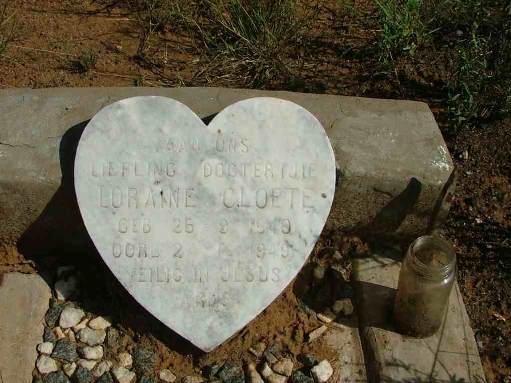 CLOETE Loraine 1949-1949