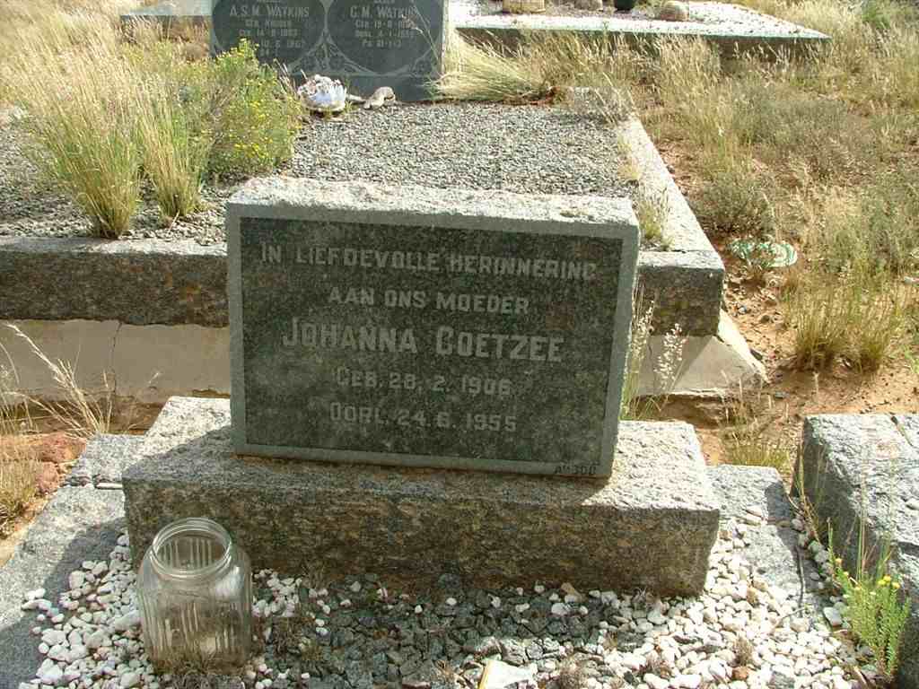 COETZEE Johanna 1906-1955