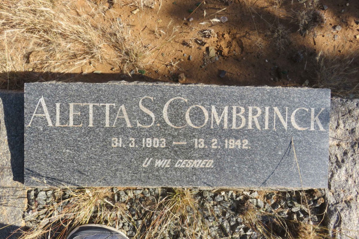 COMBRINCK Aletta S. 1903-1942