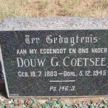 COETSEE Douw G. 1883-1945