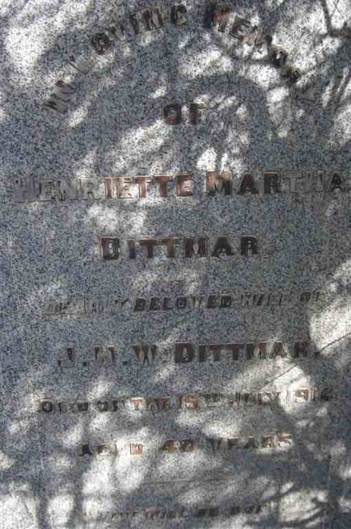 DITTMAR Henriette Martha -1916