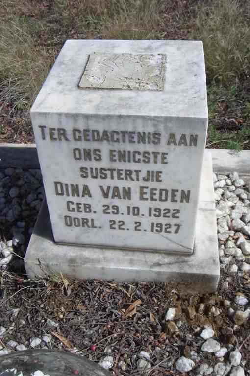 EEDEN Dina, van 1922-1927