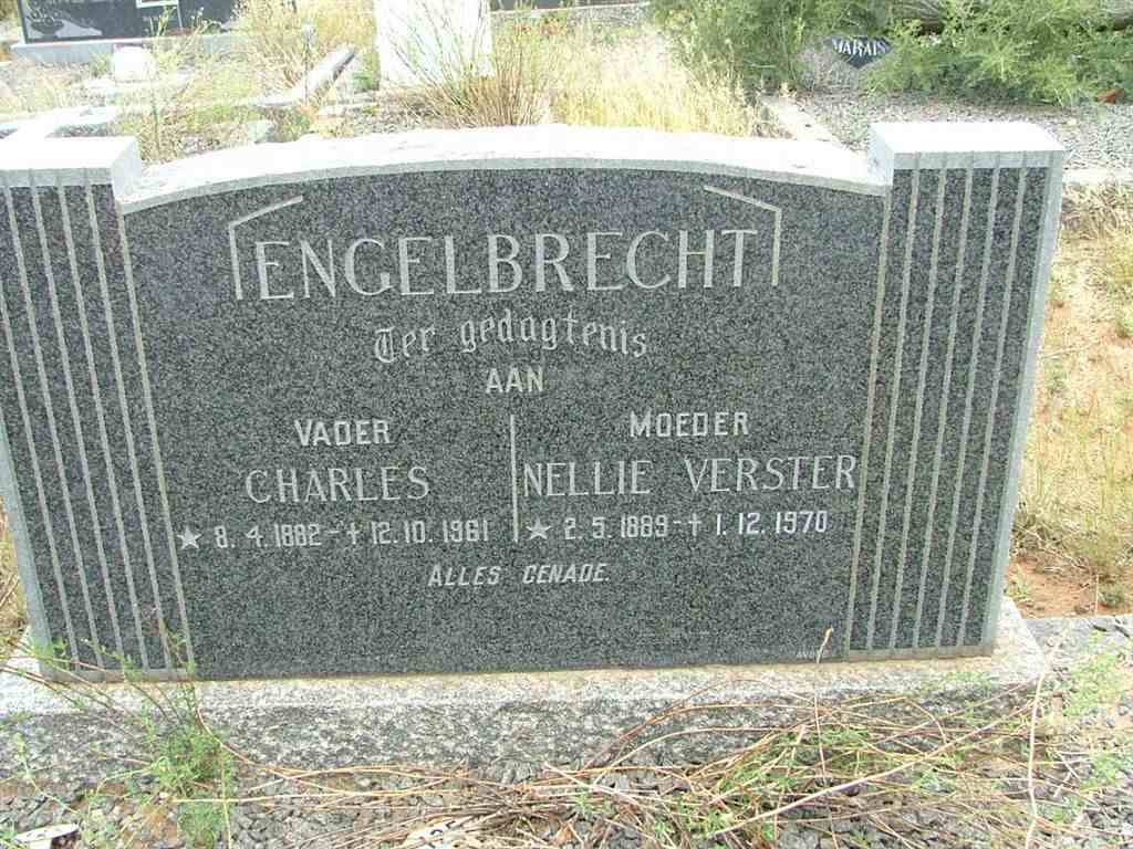 ENGELBRECHT Charles 1882-1961 &amp; Nellie VERSTER 1889-1970