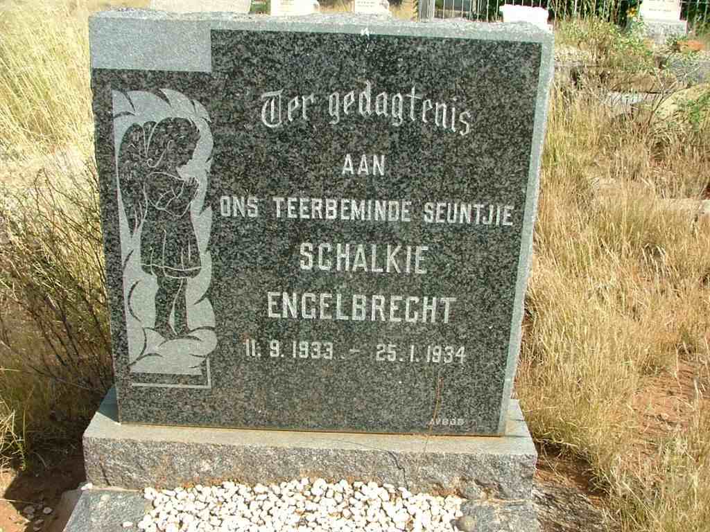 ENGELBRECHT Schalkie 1933-1934
